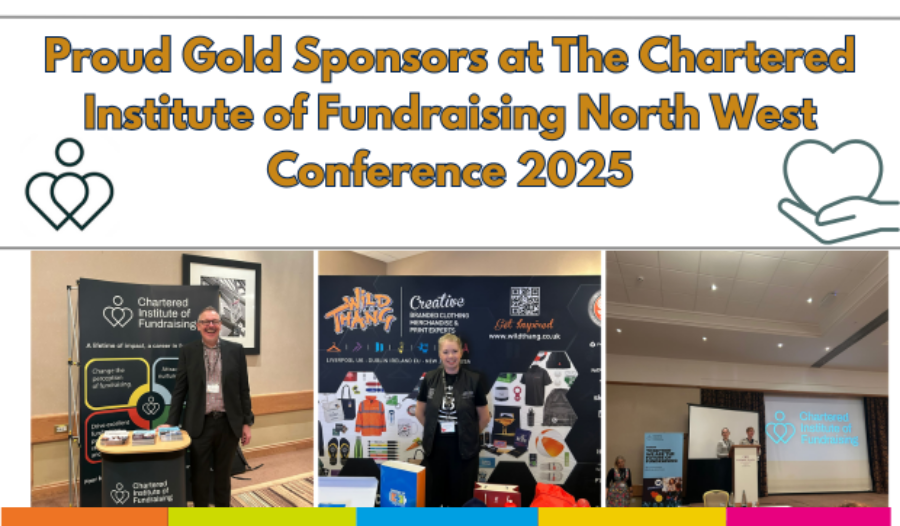 Wild Thang Proud Gold Sponsors at The Chartered Institute of Fundraising North West Conference 2025
